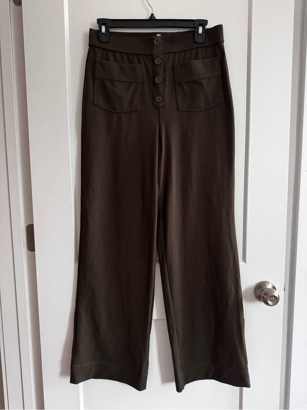 Halara Olive Wide-Leg Pants Size Medium